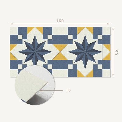 Obdĺžnikový panel na stenu Geometrické tvary hviezd