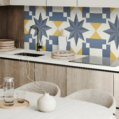 Obdĺžnikový panel na stenu Geometrické tvary hviezd