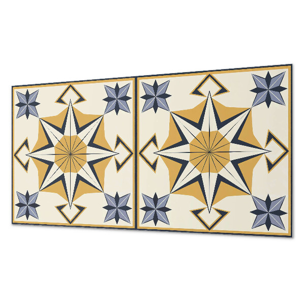 Obdĺžnikový stenový panel Kompasový vzor s hviezdami