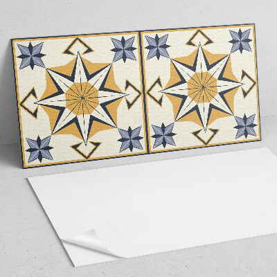 Obdĺžnikový stenový panel Kompasový vzor s hviezdami