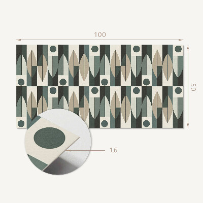 Samolepiaci panel na stenu Moderný geometrický motív