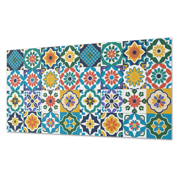 Obdĺžnikový panel na stenu Kvetinové a geometrické kompozície