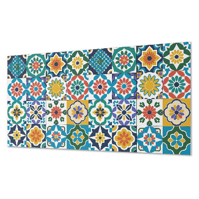 Obdĺžnikový panel na stenu Kvetinové a geometrické kompozície