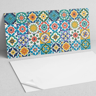 Obdĺžnikový panel na stenu Kvetinové a geometrické kompozície