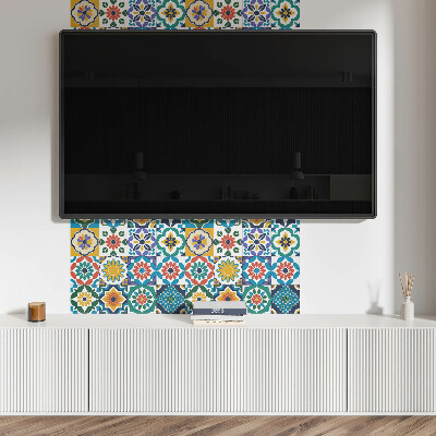 Obdĺžnikový panel na stenu Kvetinové a geometrické kompozície