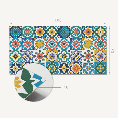 Obdĺžnikový panel na stenu Kvetinové a geometrické kompozície