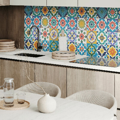 Obdĺžnikový panel na stenu Kvetinové a geometrické kompozície