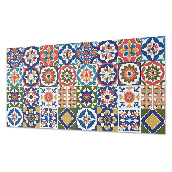 Obdĺžnikový stenový panel Mozaikové štvorce v atraktívnych aranžmánoch