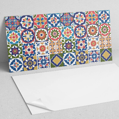 Obdĺžnikový stenový panel Mozaikové štvorce v atraktívnych aranžmánoch