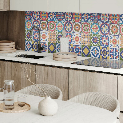 Obdĺžnikový stenový panel Mozaikové štvorce v atraktívnych aranžmánoch