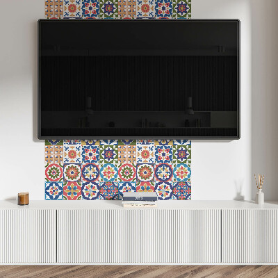 Obdĺžnikový stenový panel Mozaikové štvorce v atraktívnych aranžmánoch