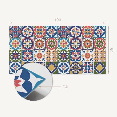 Obdĺžnikový stenový panel Mozaikové štvorce v atraktívnych aranžmánoch