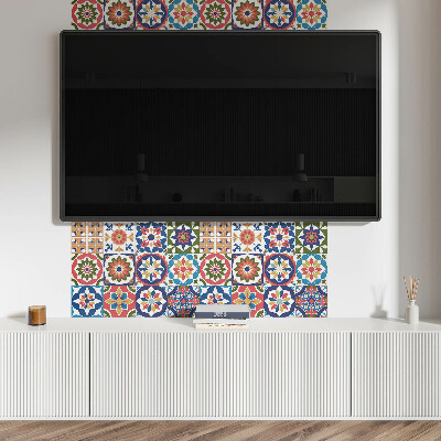 Obdĺžnikový stenový panel Mozaikové štvorce v atraktívnych aranžmánoch