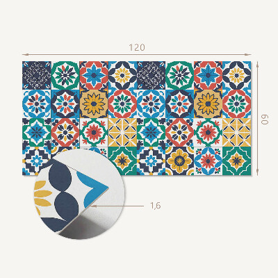 Samolepiaci panel na stenu Mozaikové vzory v harmonickom usporiadaní