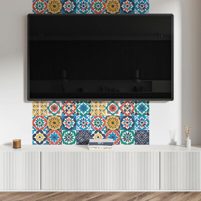 Samolepiaci panel na stenu Mozaikové vzory v harmonickom usporiadaní