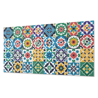 Obdĺžnikový stenový panel Mozaikové mriežky v grafickom štýle