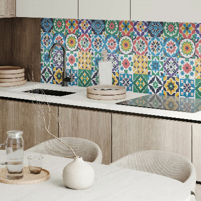 Obdĺžnikový stenový panel Mozaikové mriežky v grafickom štýle