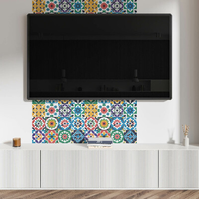 Obdĺžnikový stenový panel Mozaikové mriežky v grafickom štýle