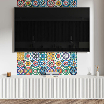 Obdĺžnikový stenový panel Mozaikové mriežky v grafickom štýle