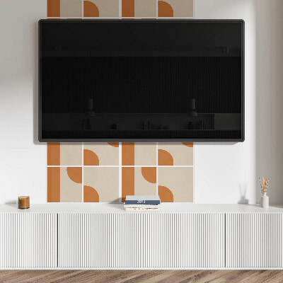 Samolepiaci panel na stenu Abstraktné geometrické tvary