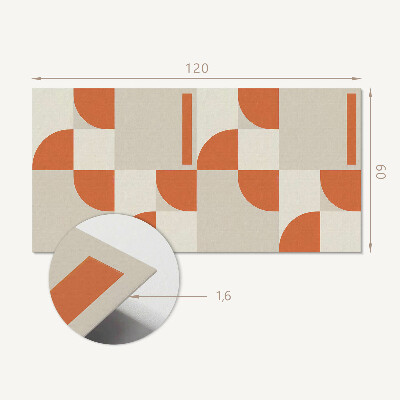 Obdĺžnikový panel na stenu Abstraktný súbor formulárov