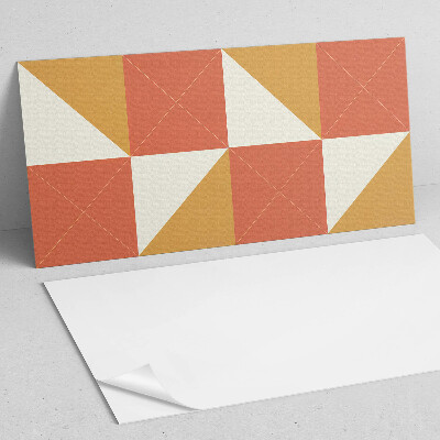 Obdĺžnikový stenový panel Teplé geometrické vzory