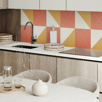 Obdĺžnikový stenový panel Teplé geometrické vzory