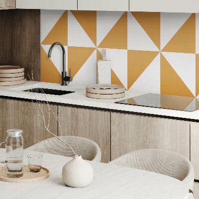 Samolepiaci panel na stenu Trojuholníkové vzory v štvorcových rámoch