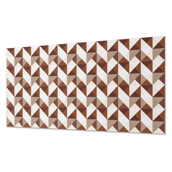 Obdĺžnikový stenový panel Trojuholníková geometria v modernom štýle