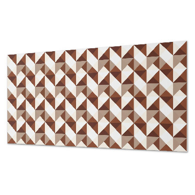 Obdĺžnikový stenový panel Trojuholníková geometria v modernom štýle