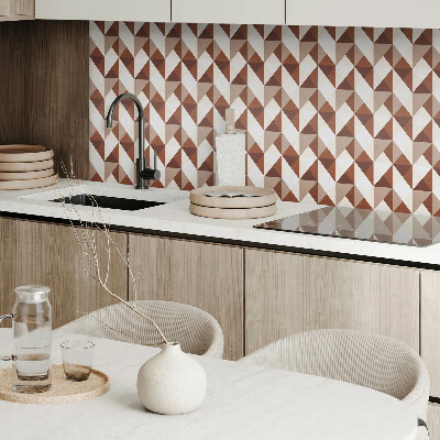 Obdĺžnikový stenový panel Trojuholníková geometria v modernom štýle