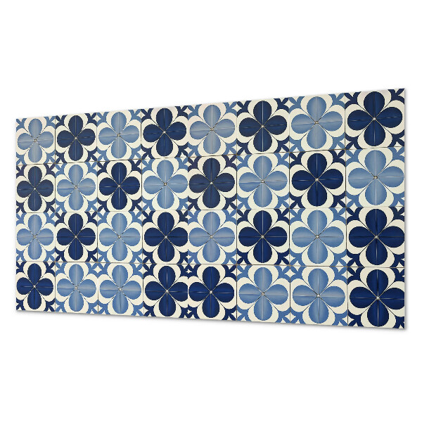 Obdĺžnikový panel na stenu Kvetinové tvary v geometrii