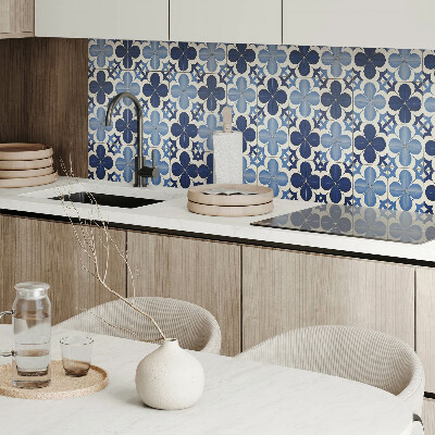 Obdĺžnikový panel na stenu Kvetinové tvary v geometrii