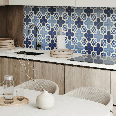 Obdĺžnikový panel na stenu Kvetinové tvary v geometrii