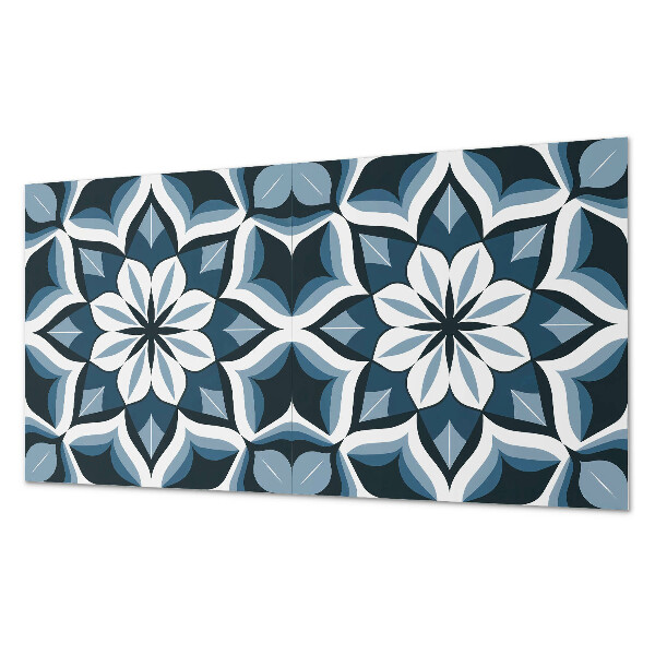 Obdĺžnikový stenový panel Kvetinová harmónia v symetrii