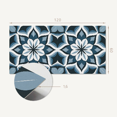 Obdĺžnikový stenový panel Kvetinová harmónia v symetrii