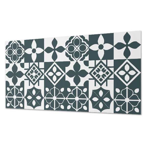 Obdĺžnikový panel na stenu Geometrické motívy v dlaždiciach