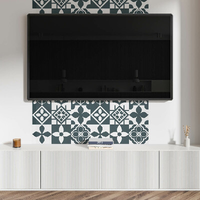 Obdĺžnikový panel na stenu Geometrické motívy v dlaždiciach