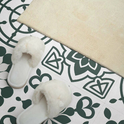 Samolepiaci panel na stenu Kvetinovo-geometrický vzor