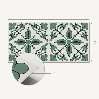 Obdĺžnikový stenový panel Štýlový rastlinný motív