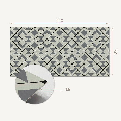 Obdĺžnikový stenový panel Geometrický vzor kosoštvorca