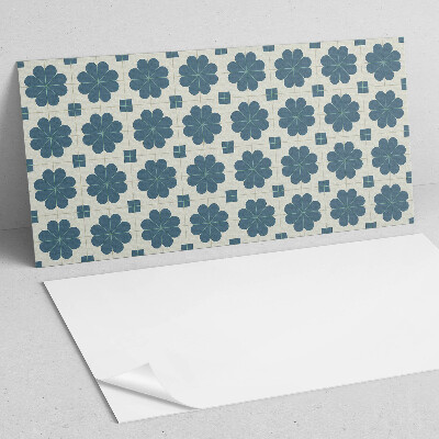 Samolepiaci panel na stenu Kockovaný kvetinový motív