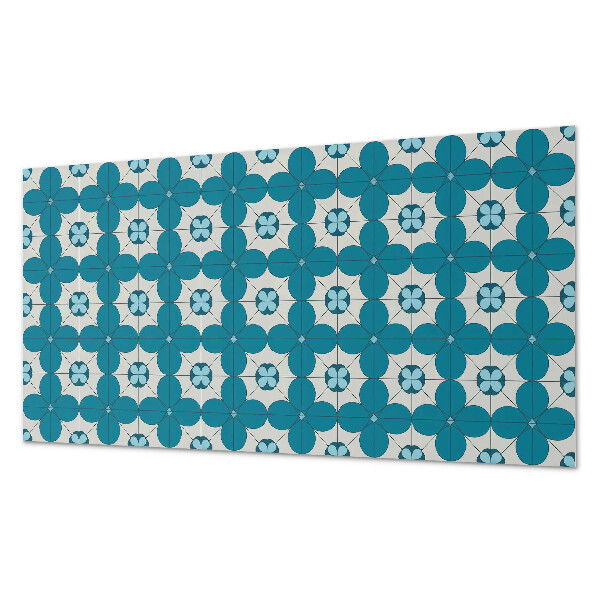 Obdĺžnikový panel na stenu Kvetinový motív v geometrických tvaroch