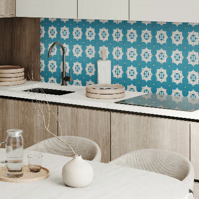 Obdĺžnikový panel na stenu Kvetinový motív v geometrických tvaroch