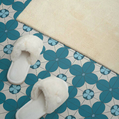 Obdĺžnikový panel na stenu Kvetinový motív v geometrických tvaroch