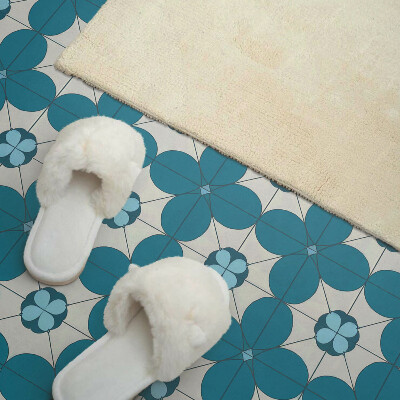 Obdĺžnikový panel na stenu Kvetinový motív v geometrických tvaroch