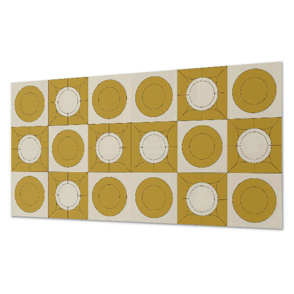 Samolepiaci panel na stenu Moderný motív s oblými tvarmi