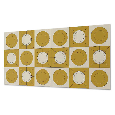 Samolepiaci panel na stenu Moderný motív s oblými tvarmi