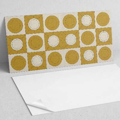 Samolepiaci panel na stenu Moderný motív s oblými tvarmi