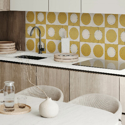 Samolepiaci panel na stenu Moderný motív s oblými tvarmi